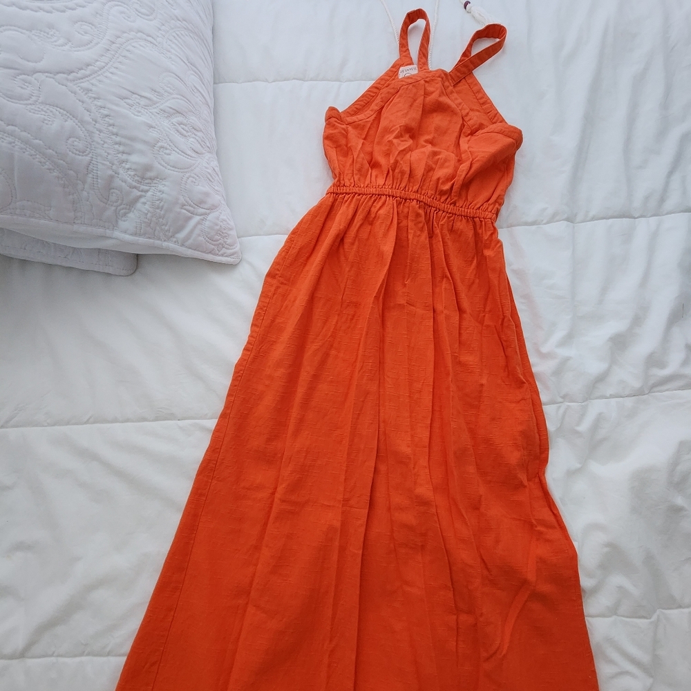 ORANGE MAXI DRESS - Picture 16 of 16